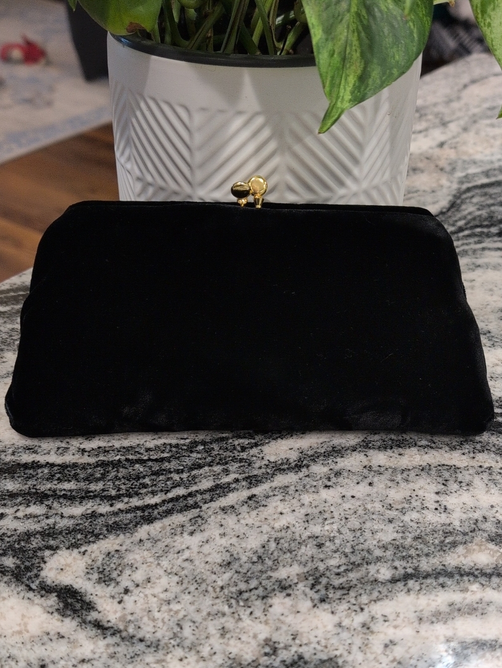 Garay Black Velvet Clutch - VINTAGE 50's